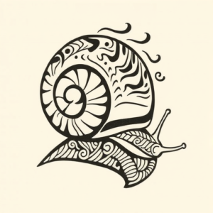 Maori Snail Tattoo