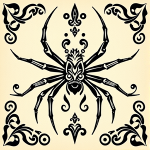 Maori Spider Tattoo