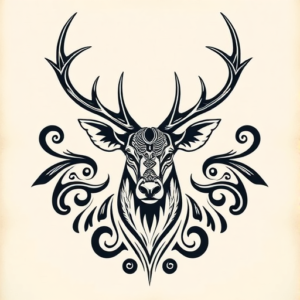 Maori Stag Tattoo