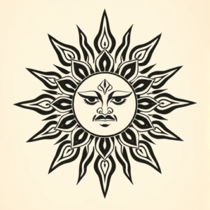 Maori Sun Tattoo