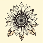Maori Sunflower Tattoo