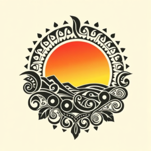 Maori Sunset Tattoo