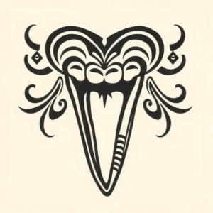 Maori Tooth Tattoo
