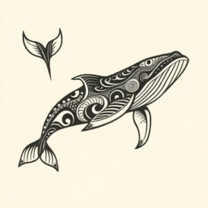Maori Whale Tattoo