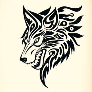Maori Wolf Tattoo