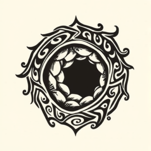 Maori Wormhole Tattoo