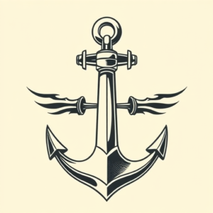Masculine Anchor Tattoo