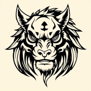 Masculine Animal Tattoo