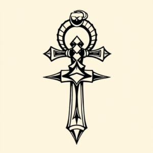 Masculine Ankh Tattoo