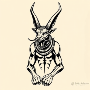 Masculine Anubis Tattoo