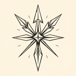 Masculine Arrowhead Tattoo