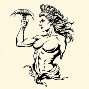 Masculine Artemis Tattoo
