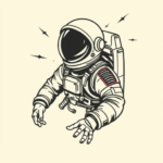 Masculine Astronaut Tattoo