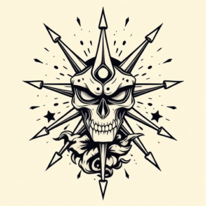 Masculine Atomic Tattoo