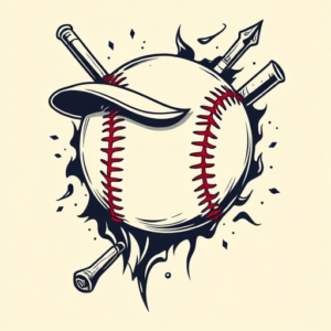 Masculine Baseball Tattoo