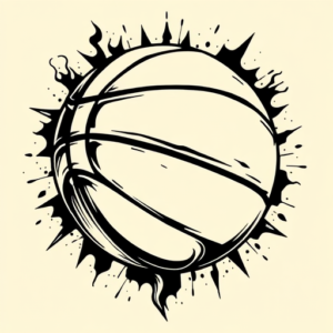 Masculine Basketball Tattoo