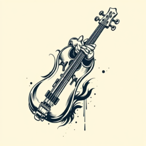 Masculine Bass Tattoo