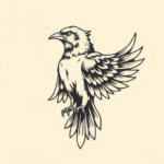 Masculine Bird Tattoo