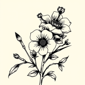 Masculine Bluebonnet Tattoo