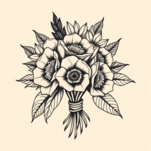 Masculine Bouquet Tattoo