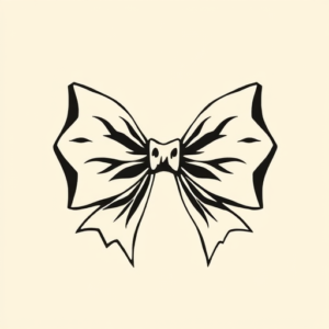 Masculine Bow Tattoo