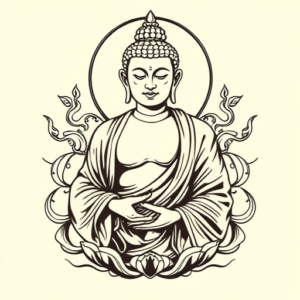 Masculine Buddha Tattoo