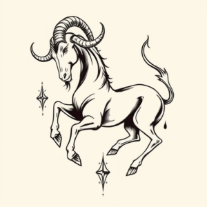 Masculine Capricorn Tattoo