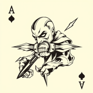 Masculine Card Tattoo