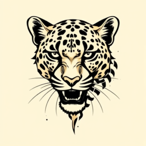 Masculine Cheetah Tattoo