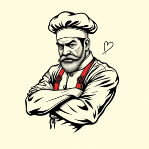 Masculine Chef Tattoo