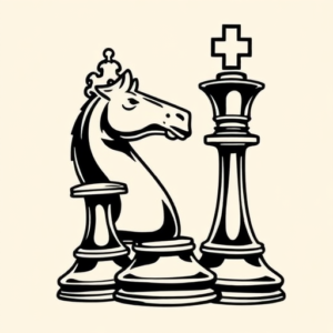 Masculine Chess Tattoo