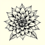 Masculine Chrysanthemum Tattoo