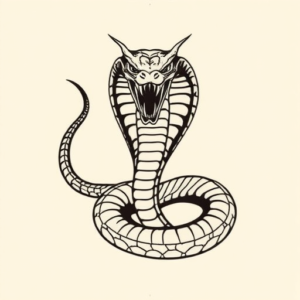 Masculine Cobra Tattoo