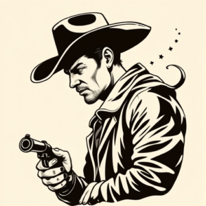 Masculine Cowboy Tattoo