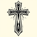 Masculine Cross Tattoo
