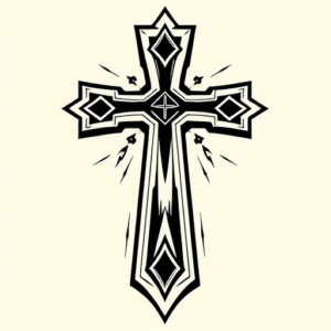Masculine Cross Tattoo