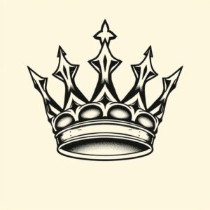 Masculine Crown Tattoo