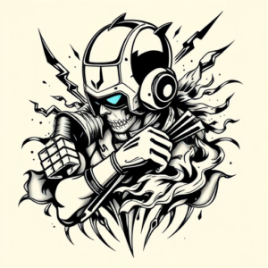 Masculine Cyber Tattoo