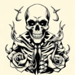 Masculine Death Tattoo