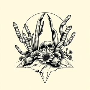 Masculine Desert Tattoo