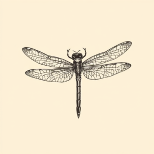 Masculine Dragonfly Tattoo