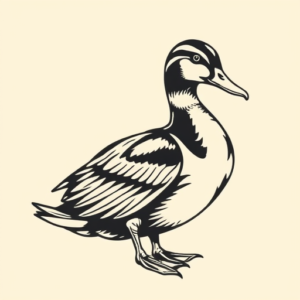 Masculine Duck Tattoo