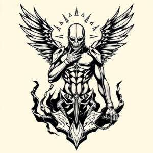 Masculine Evangelion Tattoo