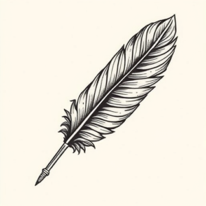 Masculine Feather Tattoo
