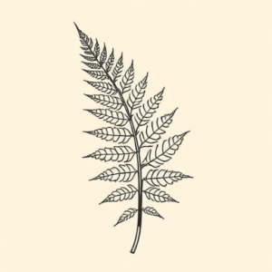Masculine Fern Tattoo