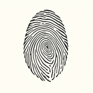 Masculine Fingerprint Tattoo