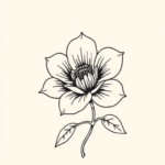 Masculine Flower Tattoo