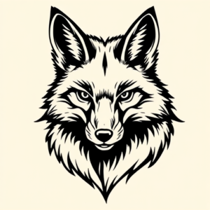 Masculine Fox Tattoo