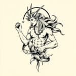 Masculine Gemini Tattoo