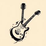 Masculine Guitar Tattoo